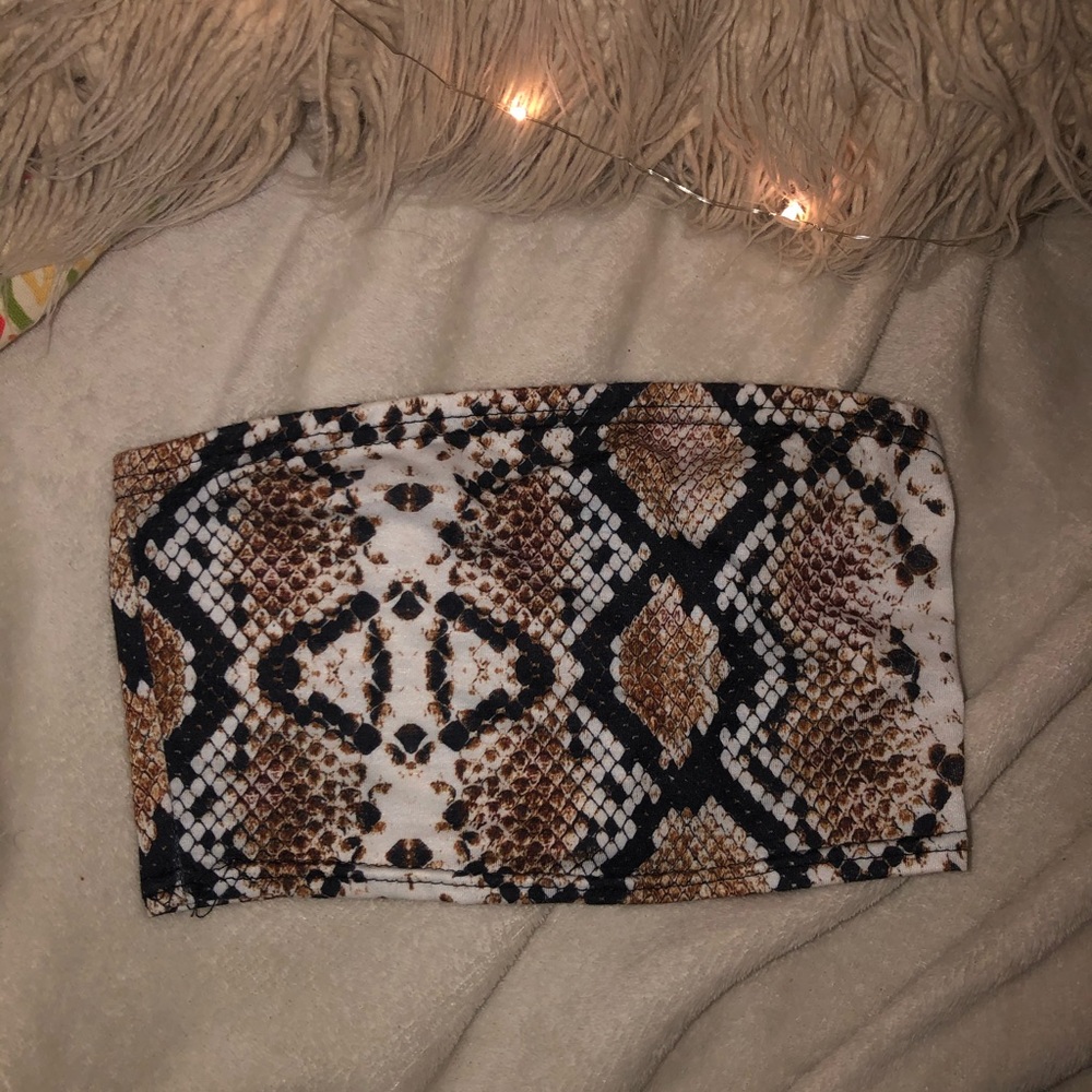 Snake Skin Tube Top